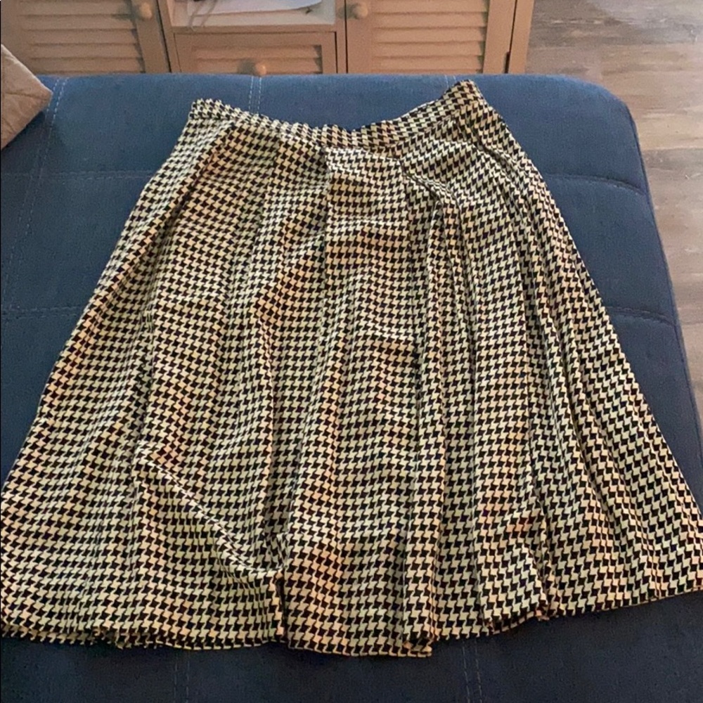 Tan and Black Skirt